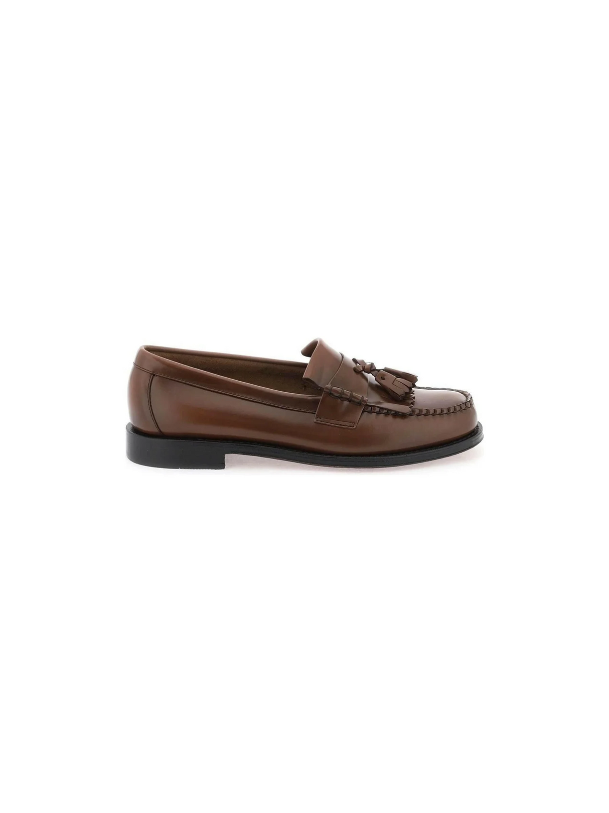 Esther Kiltie Leather Loafers-G.H. BASS-JOHN JULIA