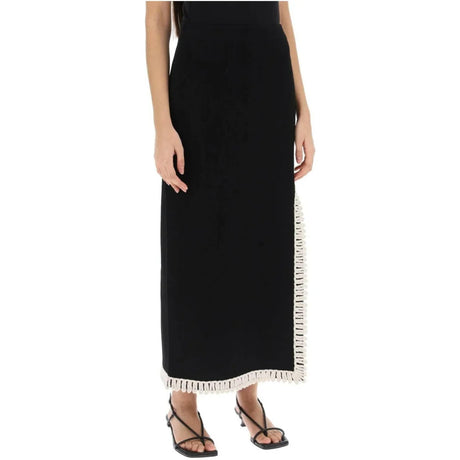 Gabie Maxi Skirt With Crochet Trims BY MALENE BIRGER JOHN JULIA.