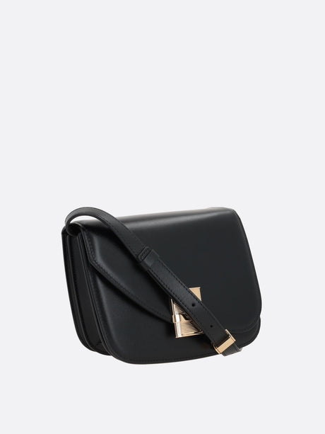 Fiamma Smooth Leather Shoulder Bag-Ferragamo-JOHN JULIA