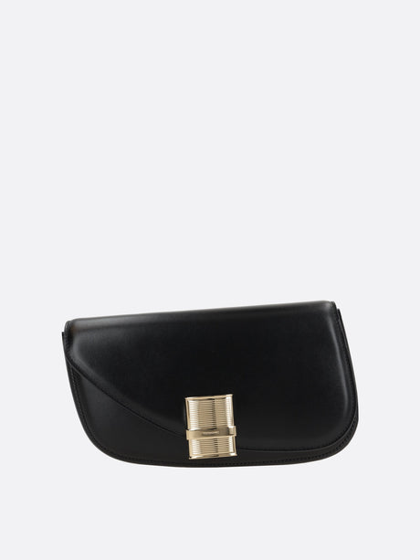 Fiamma Smooth Leather Crossbody Bag-Ferragamo-JOHN JULIA