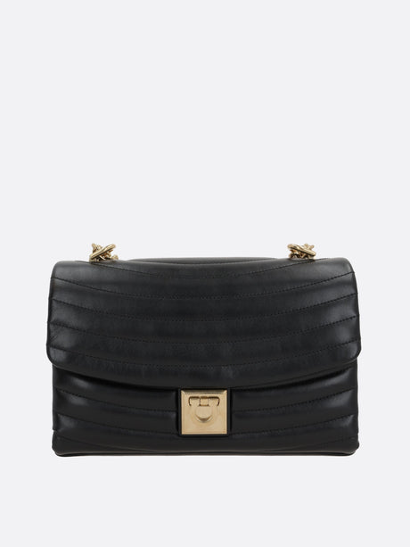 Quilted Leather Flap Shoulder Bag-Ferragamo-JOHN JULIA