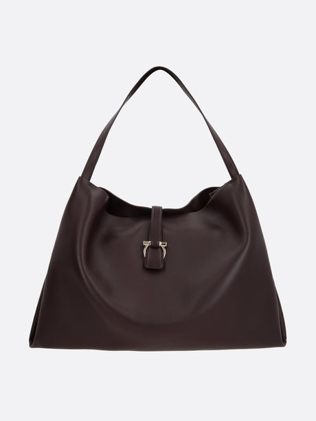 Smooth Leather Large Tote Bag-FERRAGAMO-JOHN JULIA