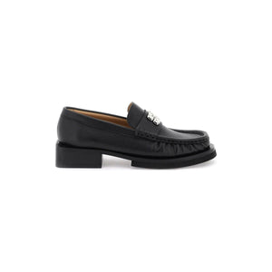 Black Butterfly Logo Loafers GANNI JOHN JULIA.