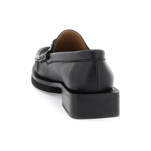 Black Butterfly Logo Loafers GANNI JOHN JULIA.