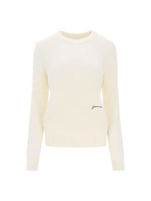 GANNI-Brushed Alpaca And Wool Sweater-JOHN JULIA