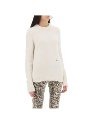 GANNI-Brushed Alpaca And Wool Sweater-JOHN JULIA