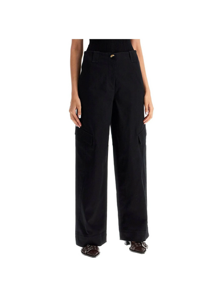 Checked Canvas Trousers For Men.