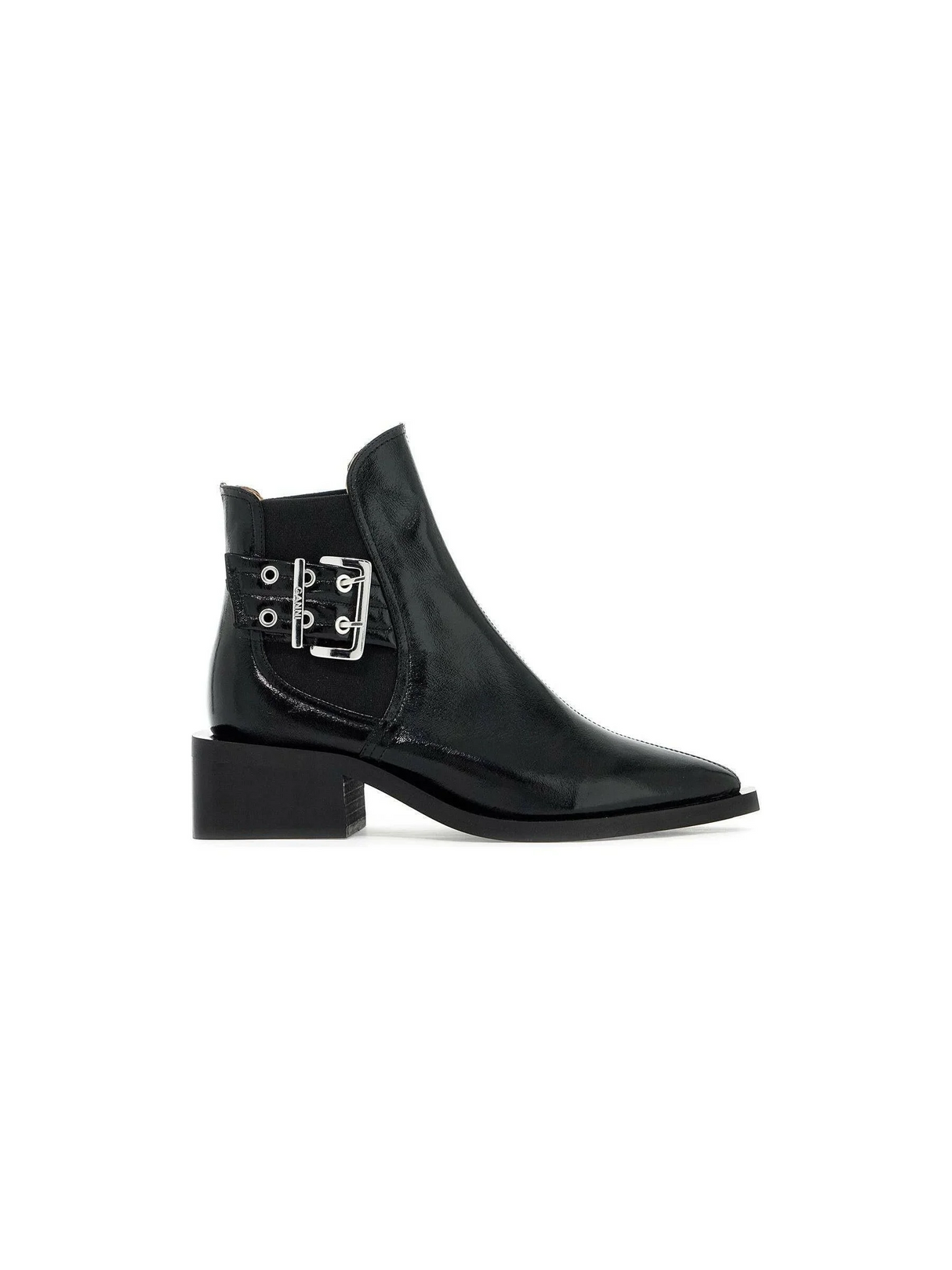 Chunky Buckle Chelsea Boots-GANNI-JOHN JULIA