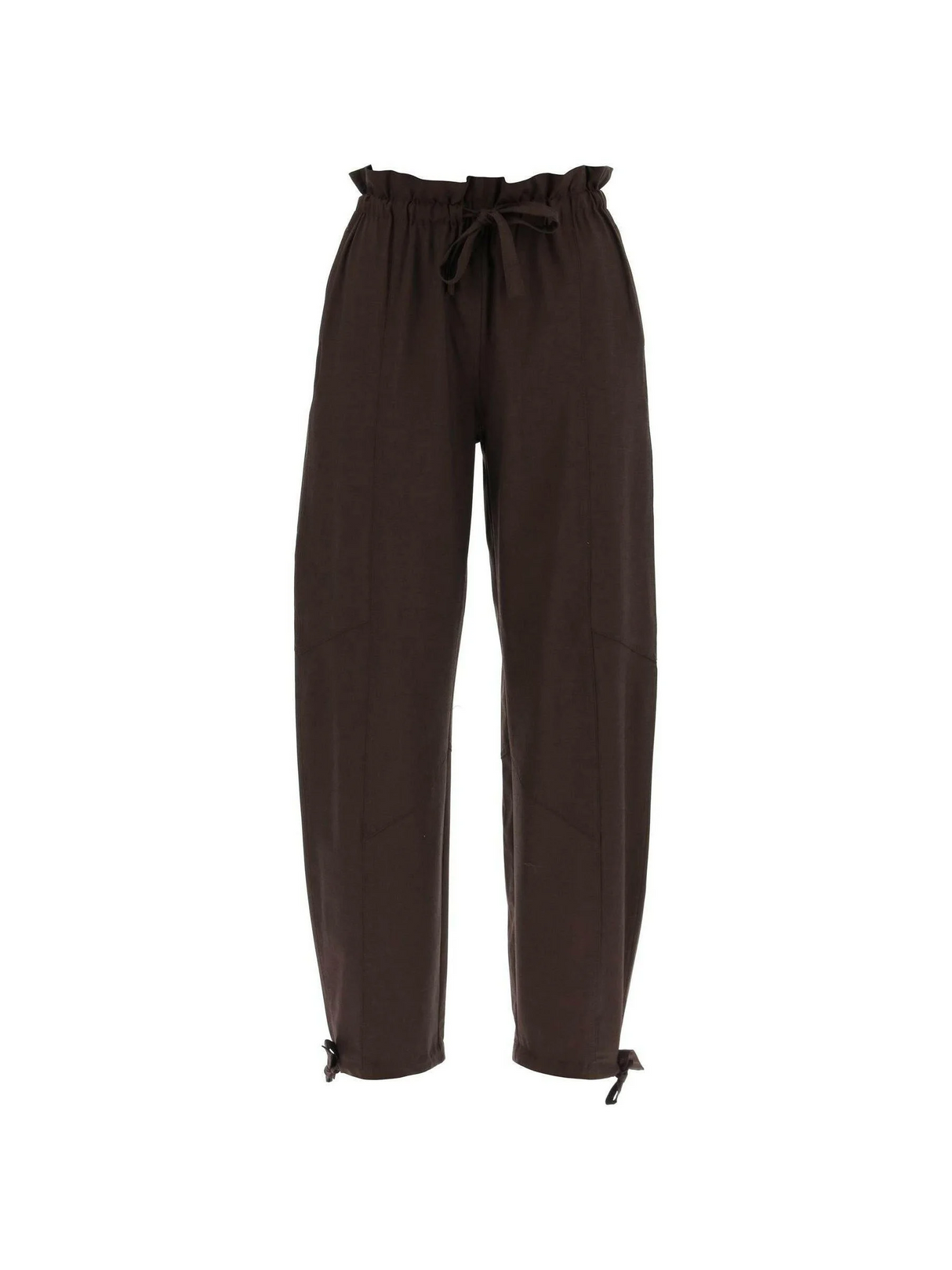 Drapey Melange Elasticated Waist Trousers.