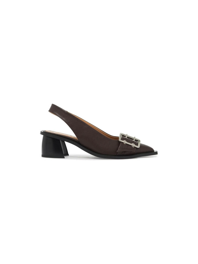 Feminine Buckle Slingback Pumps-GANNI-JOHN JULIA