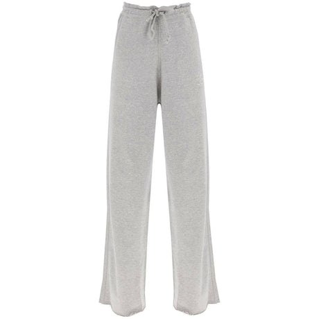 Gray Isoli Organic Cotton Wide-Leg Sweatpants GANNI JOHN JULIA.