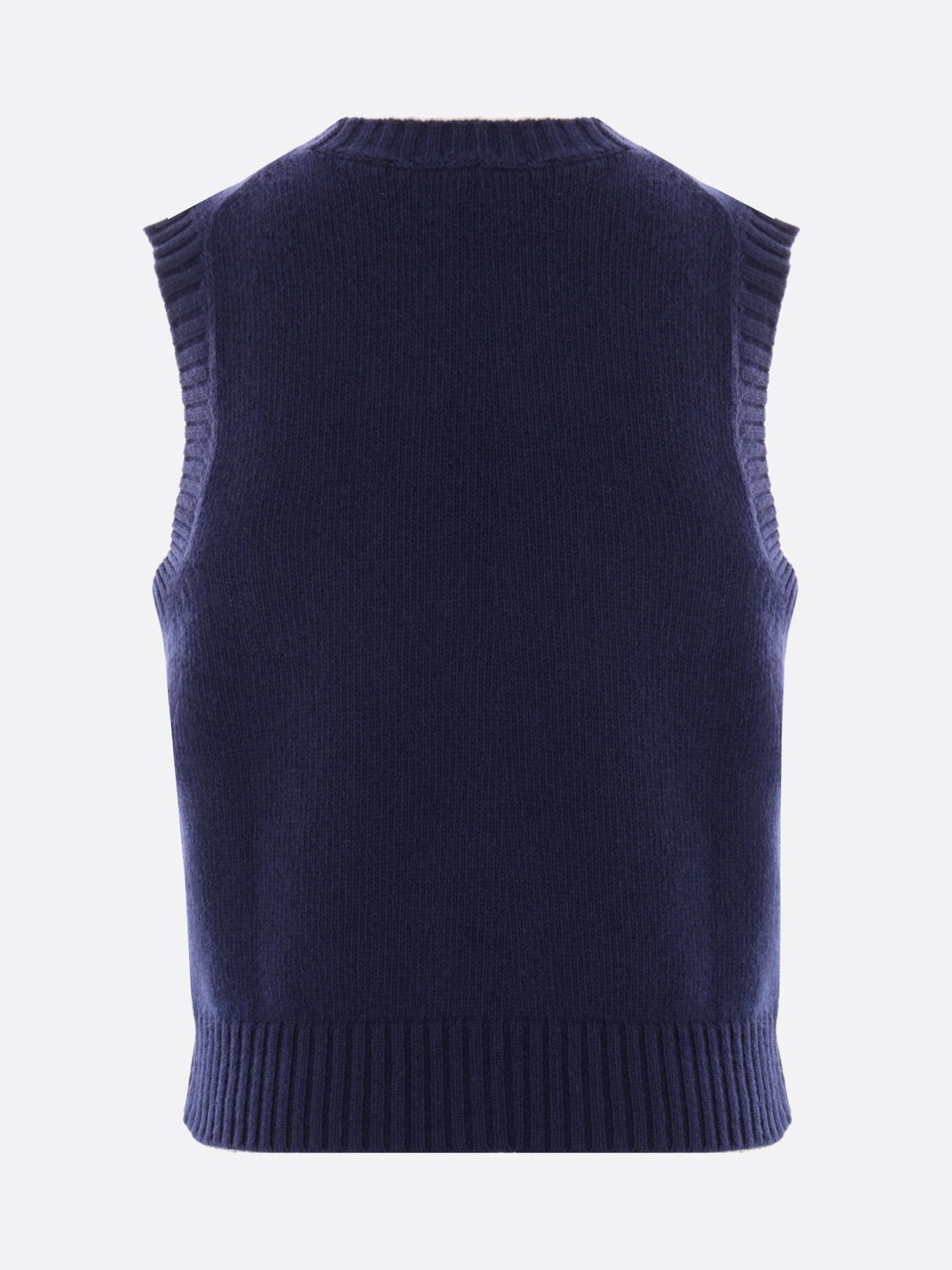 Wool Blend Sleeveles Sweater