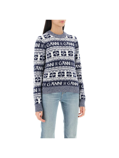 Jacquard Wool-Blend Sweater