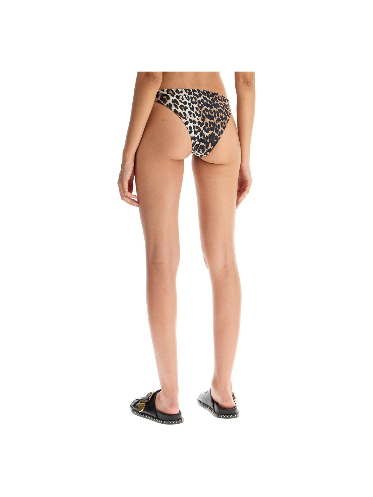 GANNI-Leopard Print Bikini Briefs -JOHN JULIA.