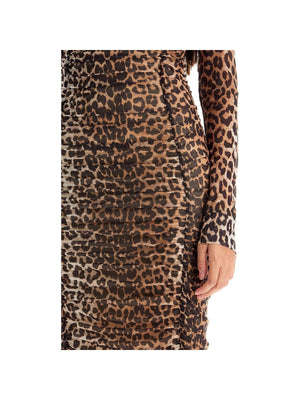 Leopard Print Midi Dress