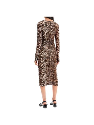 Leopard Print Midi Dress