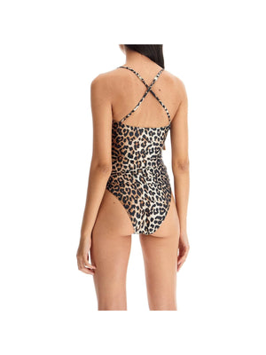 One-piece Leopard Print Swimsuit