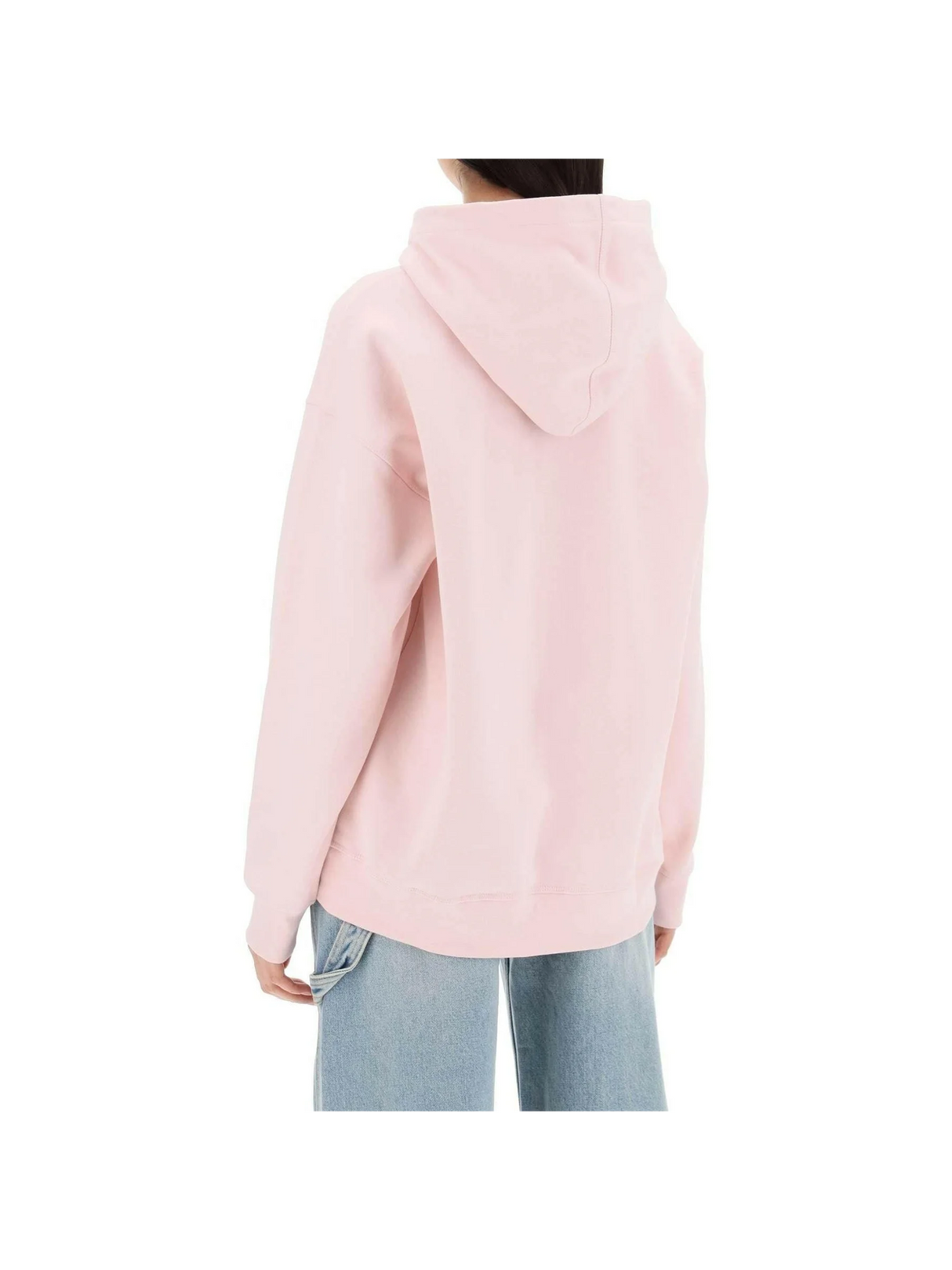 Light Pink Isoli Oversized Organic Cotton Hoodie GANNI JOHN JULIA.