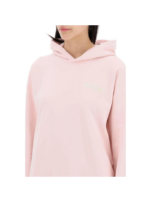 Light Pink Isoli Oversized Organic Cotton Hoodie GANNI JOHN JULIA.