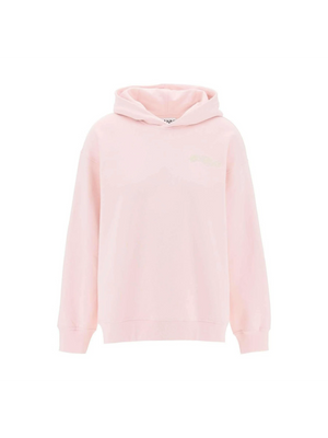 Light Pink Isoli Oversized Organic Cotton Hoodie GANNI JOHN JULIA.