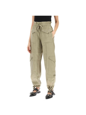 Light Slub Cargot Pants in LENZING™ ECOVERO™ viscose GANNI JOHN JULIA.