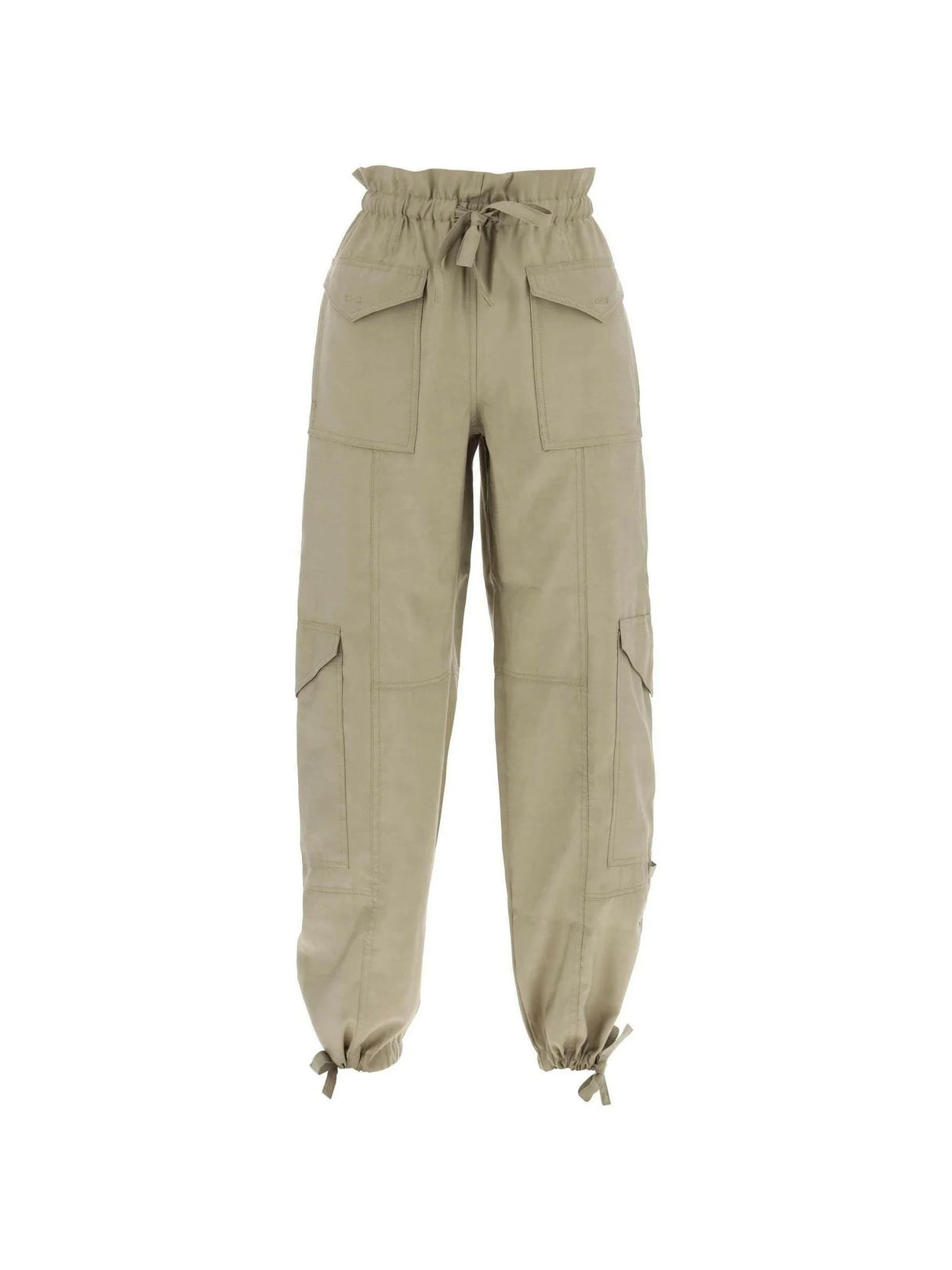 Light Slub Cargot Pants in LENZING™ ECOVERO™ viscose GANNI JOHN JULIA.