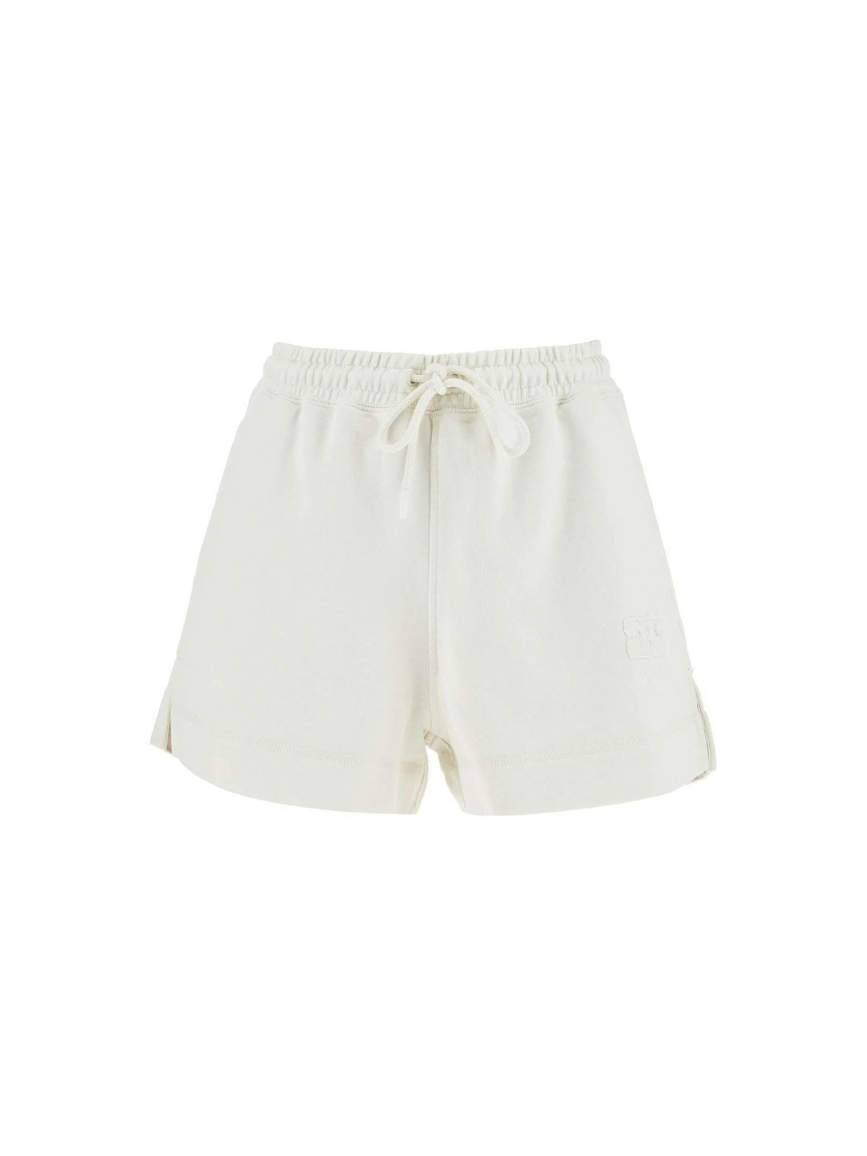 Lightweight Organic Cotton Shorts-Ganni-JOHN JULIA