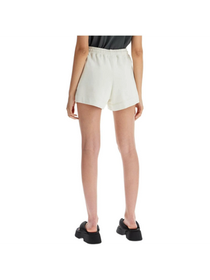 Lightweight Organic Cotton Shorts-Ganni-JOHN JULIA