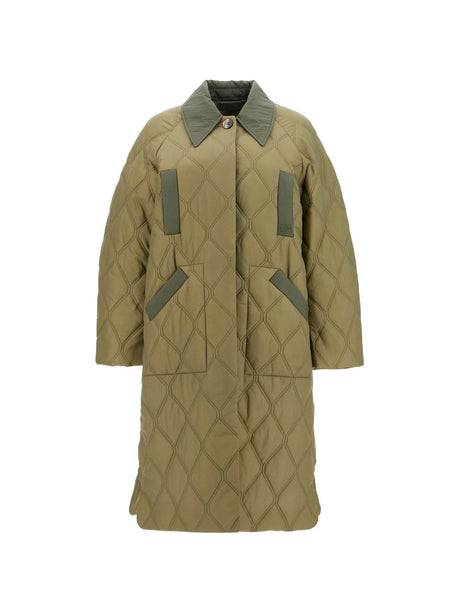 Quilted Long Padded Coat-GANNI-JOHN JULIA