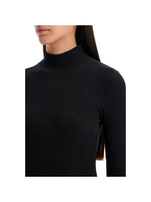 Long-sleeved Ribbed Top