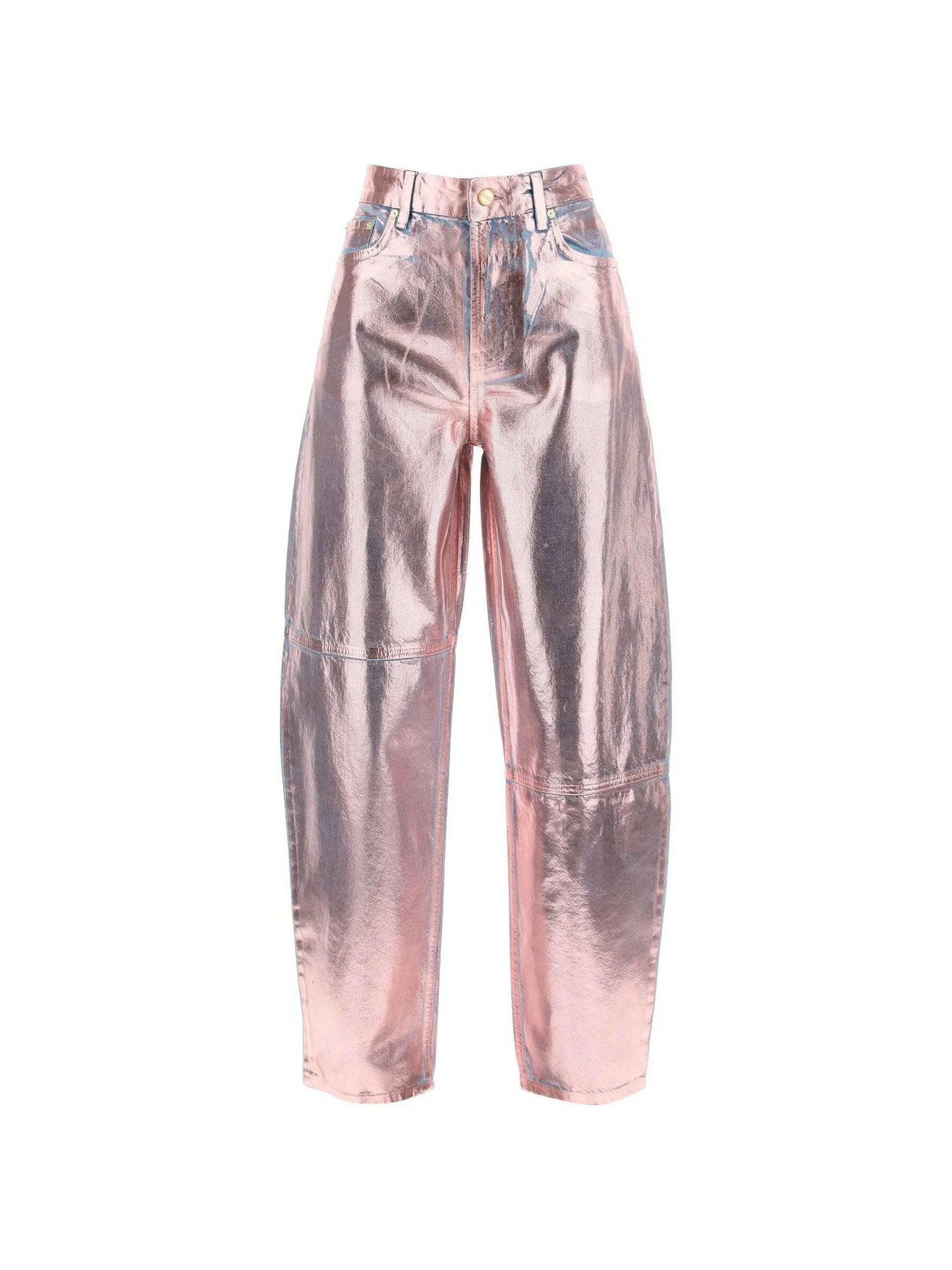 Metallic Foil Organic Cotton Stary Jeans.