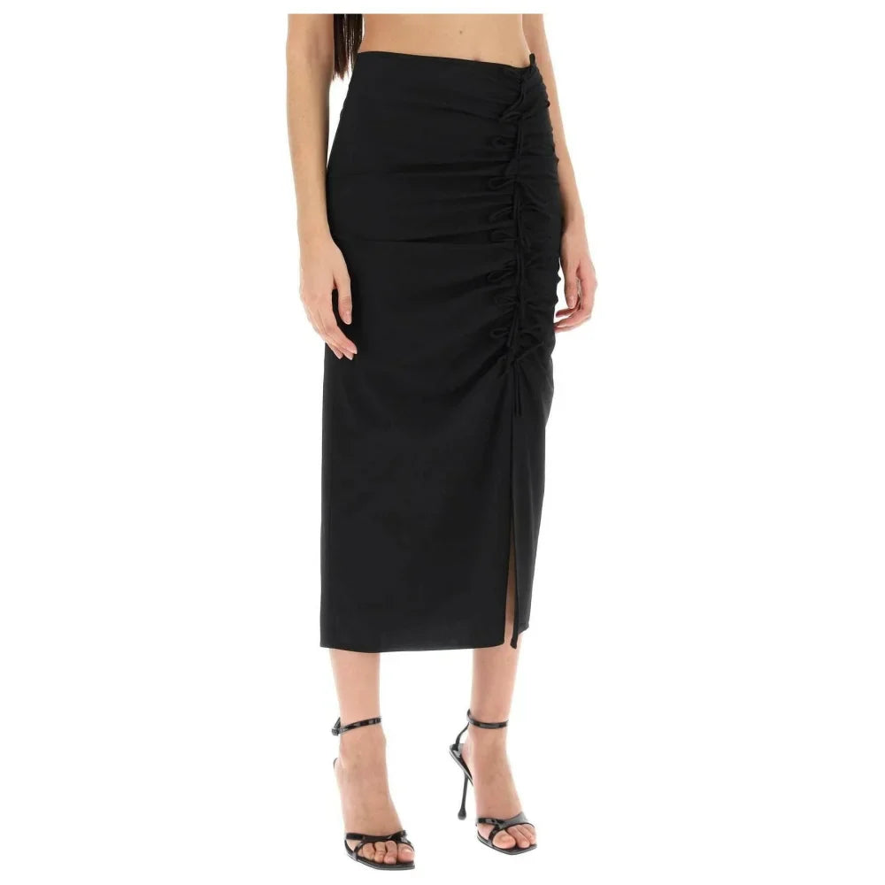 Midi Skirt With Ornamental Bows GANNI JOHN JULIA.