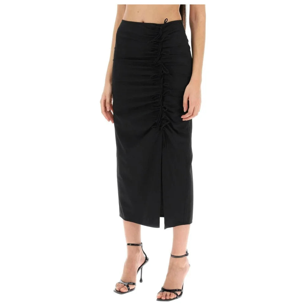 Midi Skirt With Ornamental Bows GANNI JOHN JULIA.