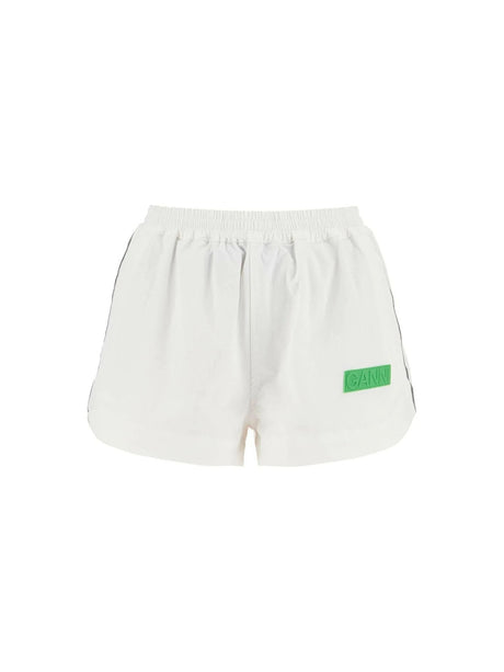 GANNI-Nylon Stretch Shorts For Active-JOHN JULIA