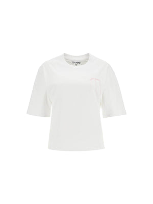 T-shirt With Frayed Embroidery