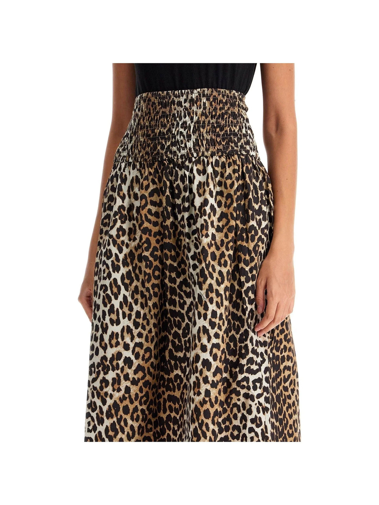 Organic Cotton Leopard Print Skirt