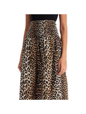 Organic Cotton Leopard Print Skirt