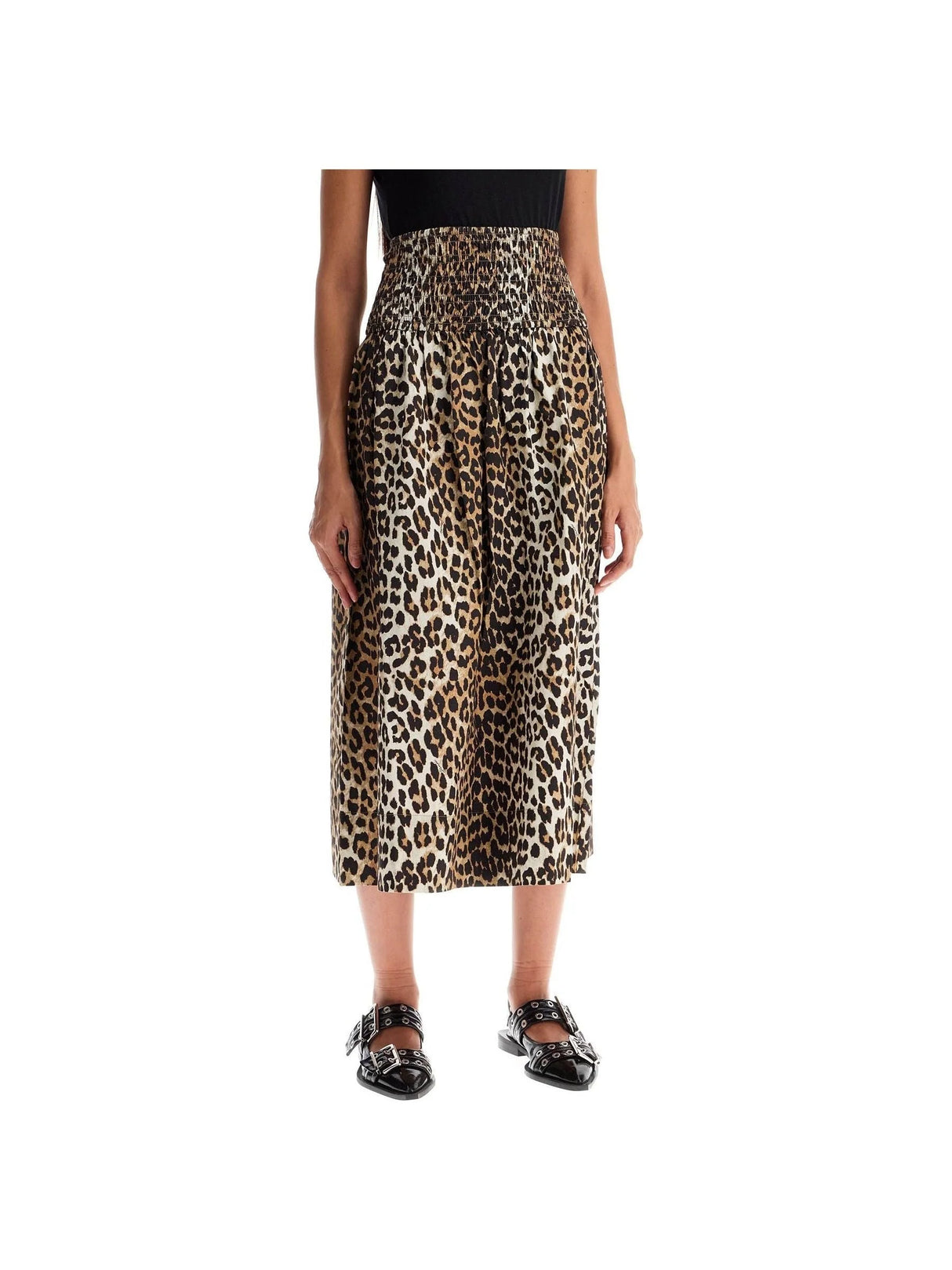 Organic Cotton Leopard Print Skirt