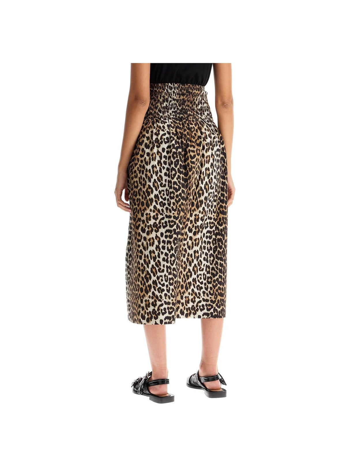 Organic Cotton Leopard Print Skirt