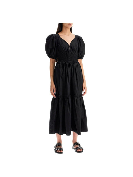 Organic Cotton Poplin Midi Smock Dress.