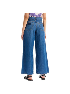 Organic Cotton Wide-Leg Jeans.