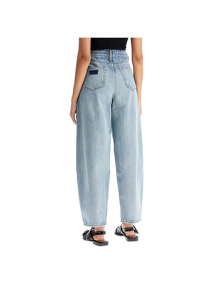 GANNI-Organic Denim Tapered Jeans In Eight -JOHN JULIA.