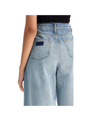 GANNI-Organic Denim Tapered Jeans In Eight -JOHN JULIA.