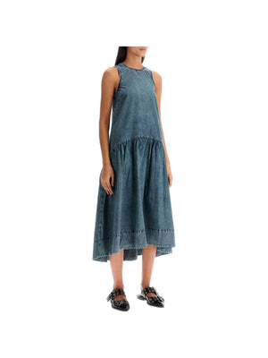 Poplin Midi Dress-GANNI-JOHN JULIA