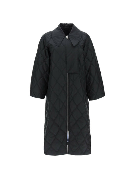 Quilted Oversized Coat GANNI JOHN JULIA.