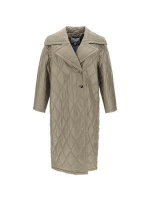 Quilted Oversized Coat GANNI JOHN JULIA.