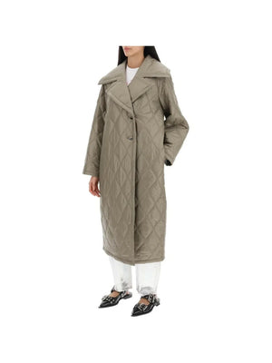 Quilted Oversized Coat GANNI JOHN JULIA.