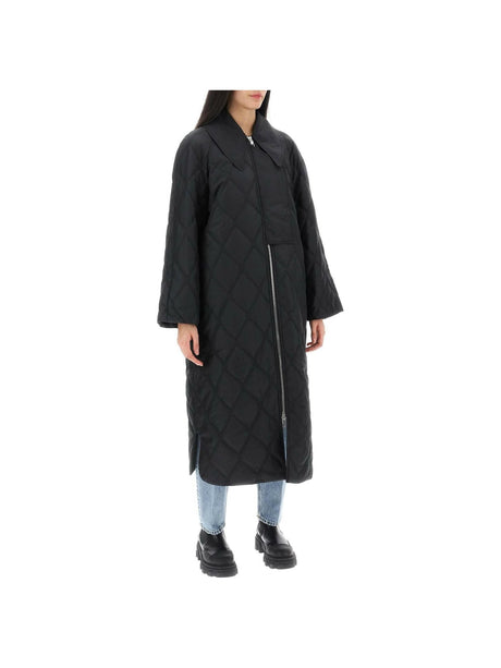 Quilted Oversized Coat GANNI JOHN JULIA.