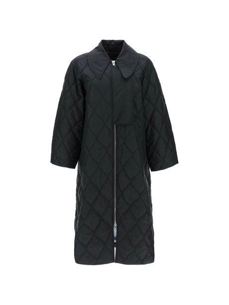 Quilted Oversized Coat GANNI JOHN JULIA.