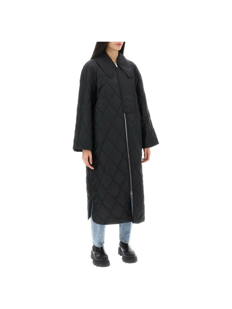 Quilted Oversized Coat GANNI JOHN JULIA.